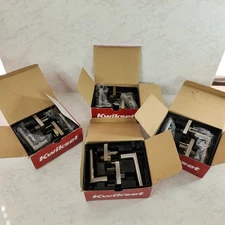 Lot of 4 Kwikset 154MIL SQT 15 Milan Passage Door Lever Set Square Satin Nickel