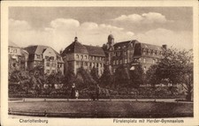Ak Berlin Charlottenburg, Fürstenplatz mit Herder-Gymnasium - 5040331