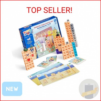 hand2mind MathLink Cubes Numberblocks 21-30 Activity Set, 20 Preschool Learning