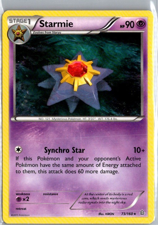 Starmie 73/160 Rare Primal Clash Pokemon Lightly Played