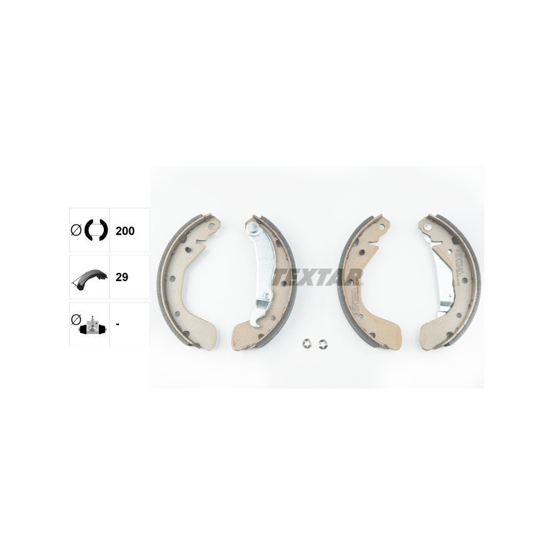 TEXTAR 91044800 Brake Shoe Set Rear for Corsa Astra Nova Tigra Corsavan