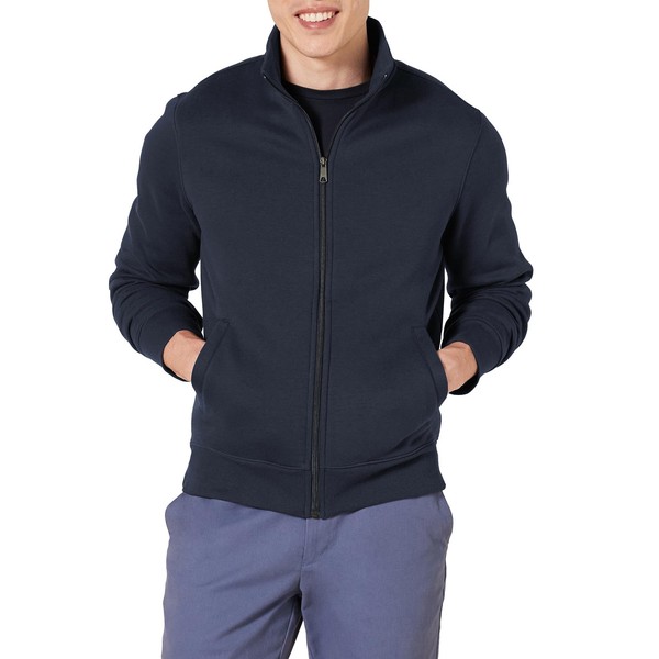 Herren Fleece-Jacke Mit ReißVerschluss Marineblau GrößE M Amazon Essentials-image