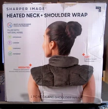 Sharper Image  Heated Neck and Shoulder Wrap Hot or Cold