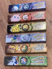 Pokémon World Uhren Set - Komplett: 6 mit OVP - Burger King 2000