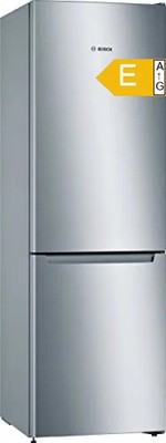 Kühlschrank Gefrierkombi NoFrost Edelstahloptik 176x60 cm KGN33NLEB E LED