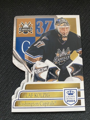 #ad 2003 04 Pacific Crown Royale #100 Olaf Kolzig Blue # 850 $3.99