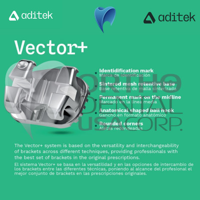 50 Kits 6×6 Vector+ 022 Roth Hk 3,4,5 w/1200 (50 patients) Aditek Orthodentalusa