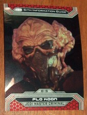 Topps Chrome Star Wars Plo Koon Jedi Master Criminal Card-8S