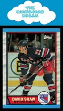 David Shaw 1989-90 Topps #39 New York Rangers Hockey Card