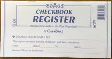 1 ONE "Easy To Read Register" for Personal Checkbook; 2026 - 2027 - 2028
