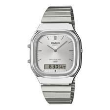Uhr CASIO AQ-240E-7AEF Edelstahl Chrono Alarm Vintage