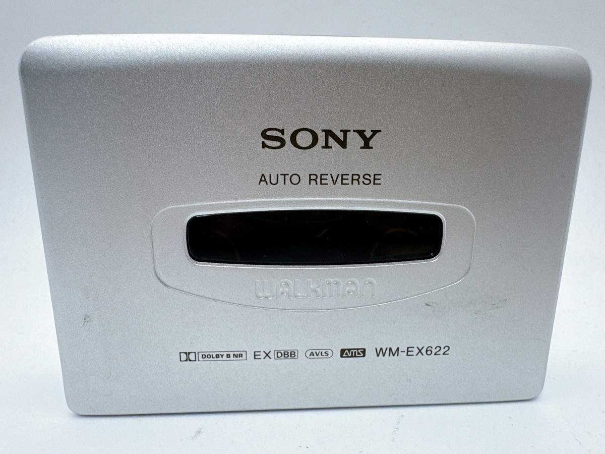Sony Walkman WM-EX622 Cassette Player Silver Auto Reverse Tested