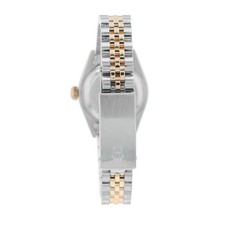 Rolex Ladies Datejust 6917 TwoTone Gold & Steel Green Diamond Dial Jubilee Watch 10