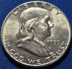 A 1955 Franklin Half Dollar BU Nice Blazer!!!