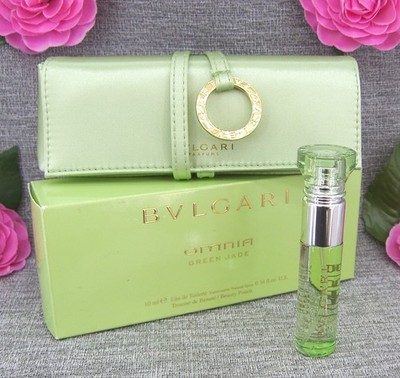 Bvlgari Omnia Green Jade Eau de Toilette 10 ml Set   Bvlgari Parfums Clutch  
