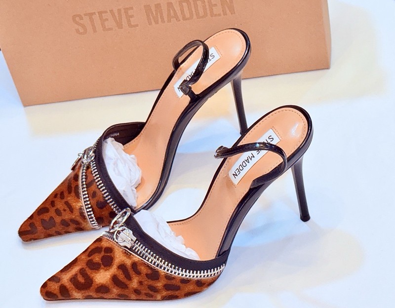 Steve Madden Stiletto’s (Real Fur Leopard Print).