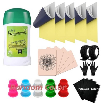 Tattoo Skin Practice Kit 29Pcs Starter for 5.9X7.9In, White 