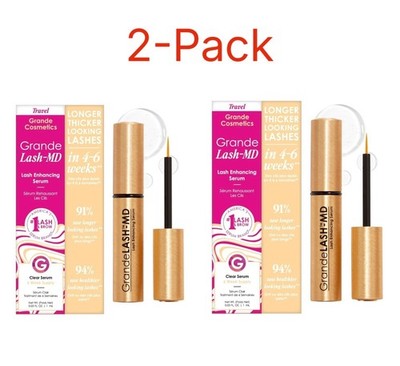 2-Pack Grande Cosmetics GrandeLASH-MD Lash Enhancing Serum 1 ml Peptide Vitamin