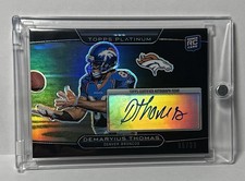 DEMARYIUS THOMAS 2010 TOPPS PLATINUM #101 BLACK REFRACTOR RC AUTO /99 - BRONCOS!