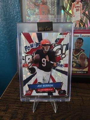 Joe Burrow 2026 Wild Card Just The Hits America 250 White Refractor Comix SP 1/1