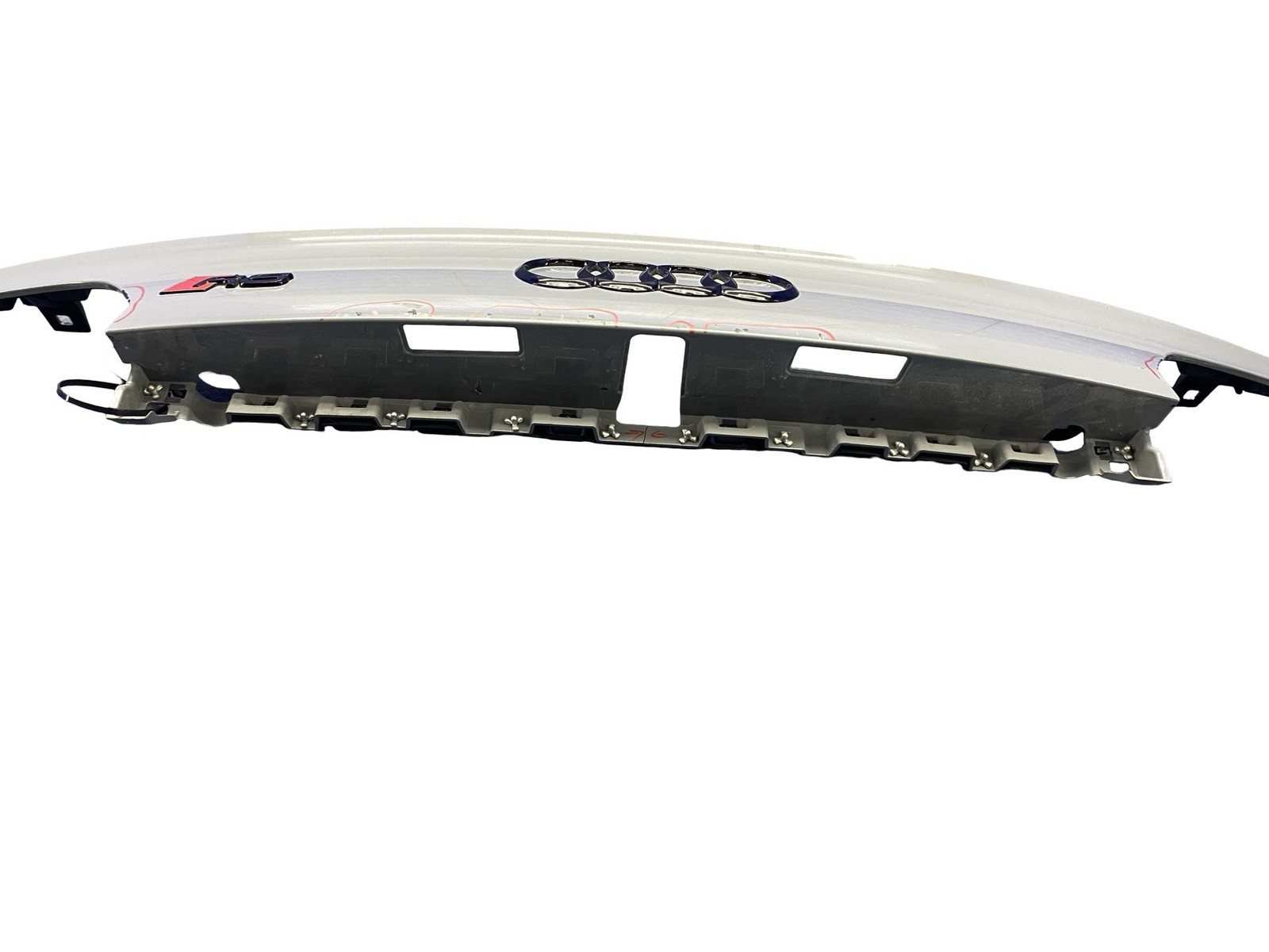 2017-2023 AUDI R8 V10 4S RWS REAR UPPER BUMPER TRIM PANEL W/ BADGES 4S8807649D