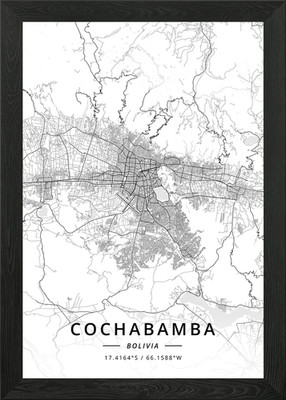 Cochabamba, Bolivien Gerahmtes Wandbild Poster Leinwanddruck Bild