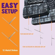 17  Halloween Foam RIP Graveyard Tombstones 5 Pack , Halloween Tombstones Ou...