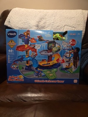 Ultimate Corkscrew Tower by VTech   Smart Wheels Track Set, LED Sounds & Songs