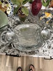 Large Oval Cast Aluminum Crab Serving Tray, 2-Compartment, Glossy Seafood — photo 8