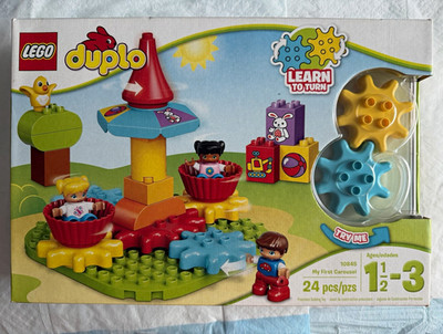 LEGO DUPLO My First 10845 My First Carousel 24pcs Ages 1.5-3 Box Try Me