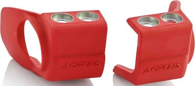 Acerbis Honda Lower Fork Shoe Protectors-CRF 250/450R/X-09-26-Red - Motocross Di