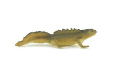 Toy Water Dragon, Sailfin Lizard, Realistic Hand Painted Rubber, 2" WR48 B197