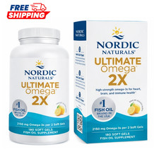 Nordic Naturals Ultimate Omega 2X Fish Oil 2150mg 180 Soft Gels Omega-3