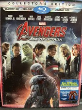 Marvel's Avengers: Age of Ultron Blu-ray 3D 2015 W/ OOP Slipcover never played 
