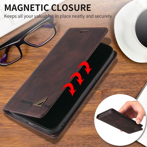 Magnetic Wallet Case Leather Flip Cover for Huawei P40 P30 P20 Lite Pro P Smart - Picture 5 of 25