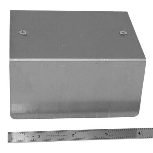 Caja de instrumentos de aluminio para proyectos de pasatiempos estuche utilitario 3,8" x 3,2" x 2" - Imagen 2 de 6