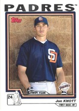 2004 Topps #309 Jon Knott  San Diego Padres Rookie First Year Card. rookie card picture
