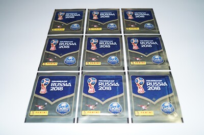 PANINI Russia 2018 World Cup 18 - 9 OVP Gold Tüten Swiss Neu/RAR