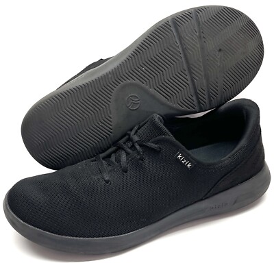KIZIK Madrid Eco Knit Men's Black Lace Up Sneaker Shoes Size 13