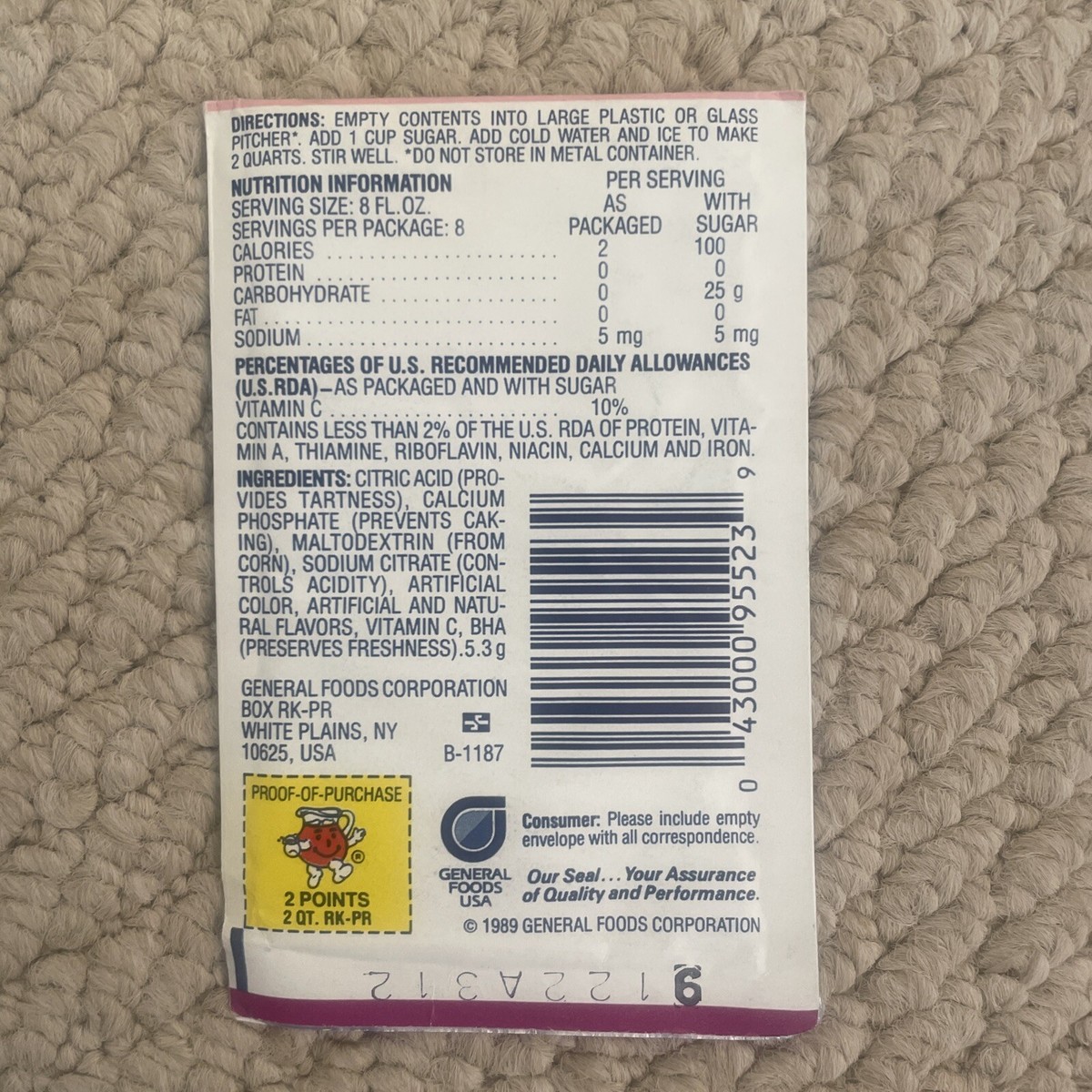 Rare Vintage 1989 PurpleSaurus Rex Kool-Aid, Unopened | eBay