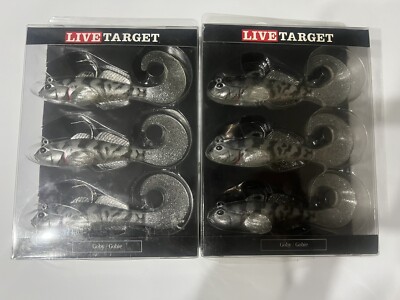 Live Target Lures Goby Lot of 2 Smoke