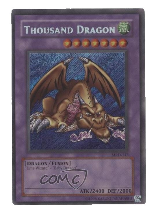 遊戯王 千年竜 シークレット 英語版 アジア MRD-143 1st PSA10