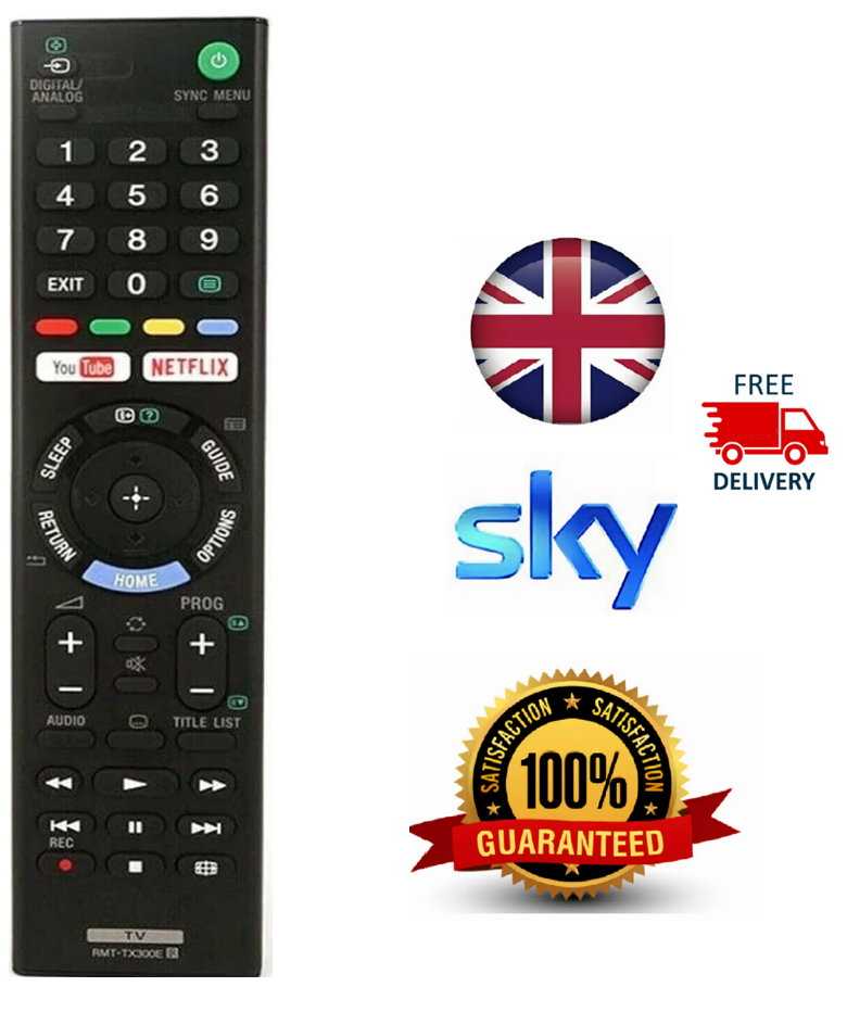 SONY TV RMTTX300E REPLACEMENT REMOTE CONTROL BRAVIA 3D HD NETFLIX