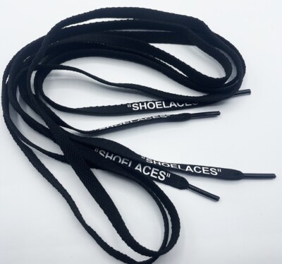 off white flat shoelaces