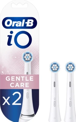 Pack 2 Brossettes Oral-B iO "Gentle Care" Lot Recharge Brosse à Dent Électrique