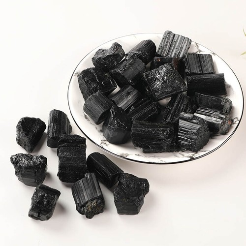 Raw Rough Natural Black Home Decor 50/100g Tourmaline Stone Rock Mineral Crystal