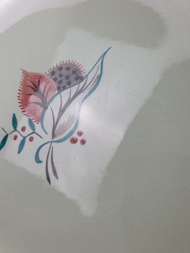 1 x Vintage Poole Pottery Almond Pattern Dinner Plate 23.9 cm W - Picture 6 of 6