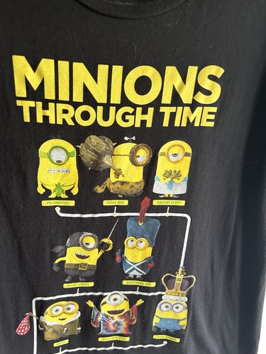 T-shirt nera Minions Minions Through Time taglia L - Foto 2 di 5