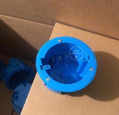 XIUTE 6-Pack PVC Round Ceiling Electrical Box - 1 Gang, 4.37 Inch Diameter, 20 Cu In Capacity, ETL Listed For Light Fixtures & Fans