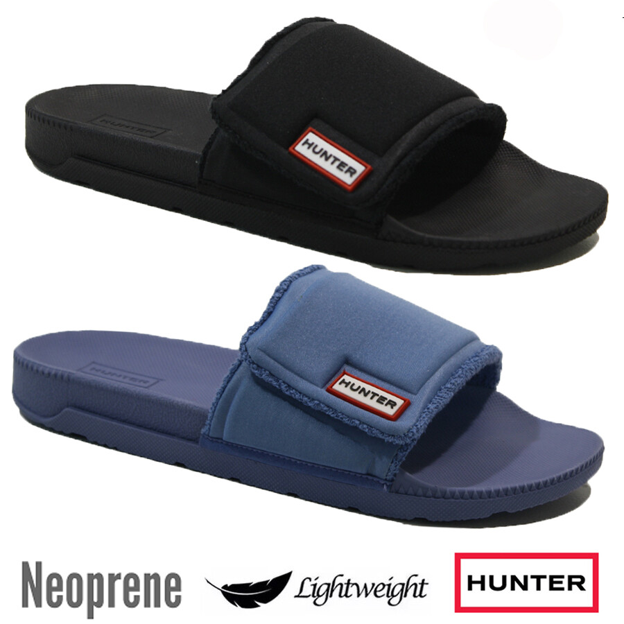 HUNTER LADIES WALKING COMFORT SUMMER BEACH HOLIDAY FLIP FLOPS SLIDERS  SANDALS